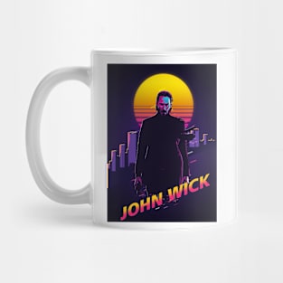 retro 80s john wick Mug